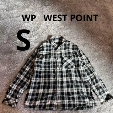 WP WESTPOINT 플란넬 셔츠 체크 무늬 S 사이즈 일본제 면