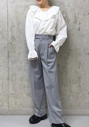 LOWRYS FARM 스타일 UP 하이웨스트 와이드 팬츠 M