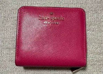 이단 접이식 지갑 핑크