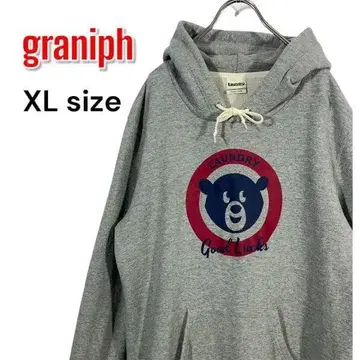 Laundry 랜드리 후드 맨투맨 XL 그레이 KUMA 곰