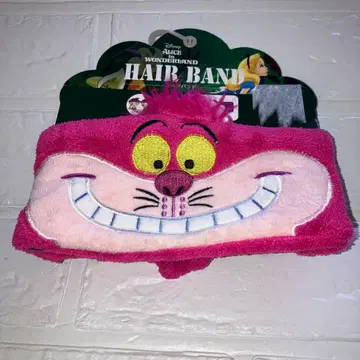 원더랜드의 앨리스 체셔 고양이 타월 원단 헤어밴드 미사용품