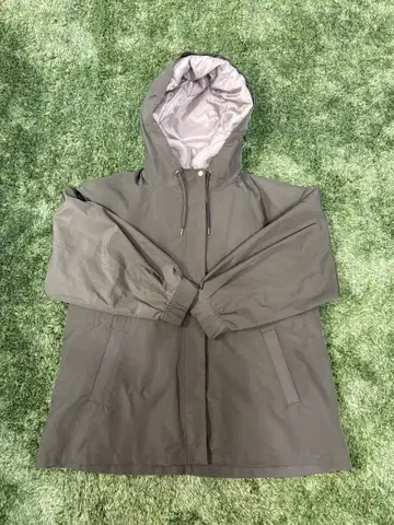 카키 컬러 겨울용 아우터 블루종 탈부착 가능 2way