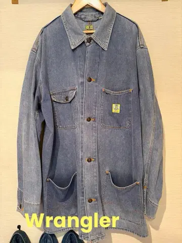 Wrangler BlueBell 데님 커버올 90s L