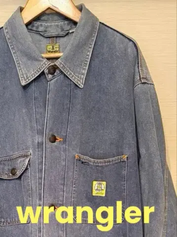 Wrangler BlueBell 데님 커버올 90s L