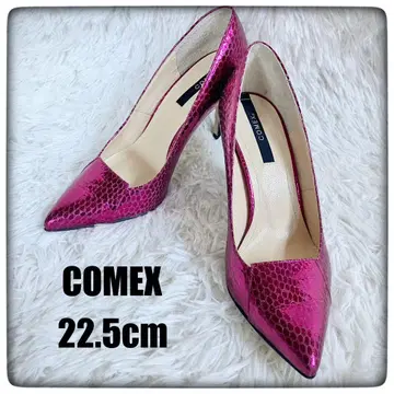 [새상품급] COMEX 코멕스 반짝이는 스틸레토 펌프스 22.5cm
