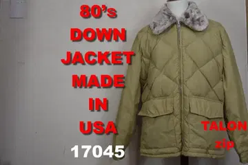 80s 다운 자켓 USA제 17045 TALON 지퍼 빈티지