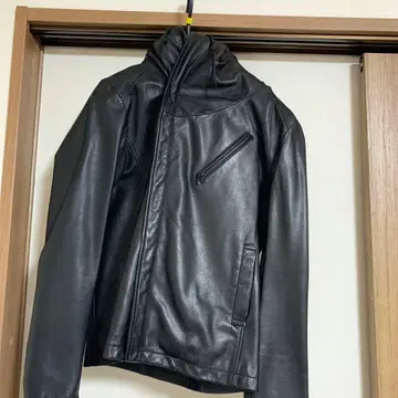 THE TWELVE 후드 부착 가죽 자켓