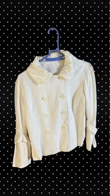 아이보리 더블 브레스트 자켓