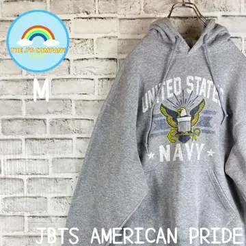 90s JBTs US NAVY 프린트 풀오버 후드티 M