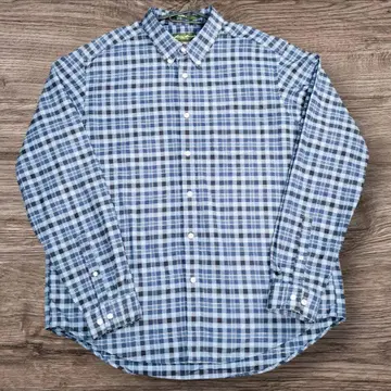 10's Eddi Bauer 그린 택 체크 셔츠