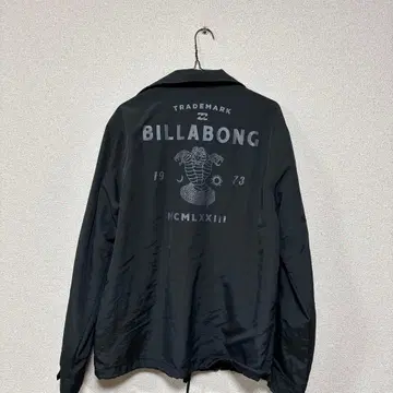 BILLABONG 블랙 나일론 자켓 L