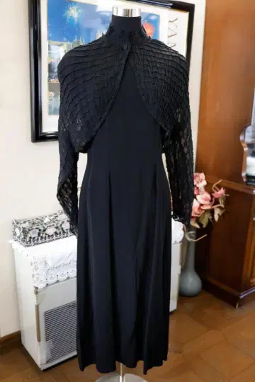 EPRISE 셋업 원피스 볼레로 가디건 L