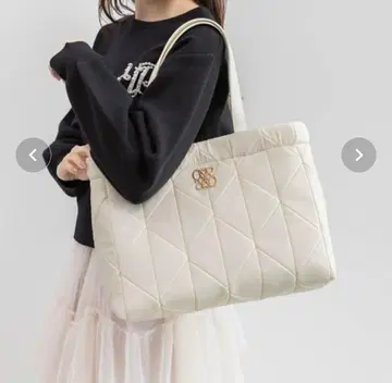 RANDA 2WAY 배드 토트백 A4 대응 크림