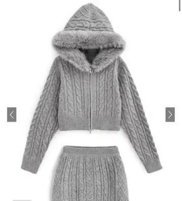 GRL 케이블 짜임 상의만 gf90a 그레이