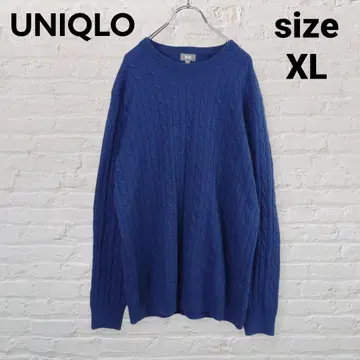 유니클로 울 캐시미어 혼방 케이블 니트 XL