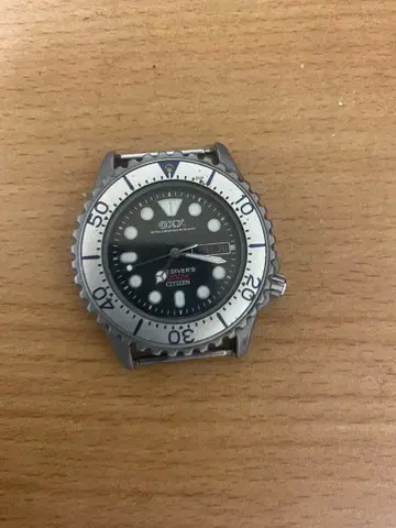 CITIZEN 다이버 워치 스테인리스 작동품