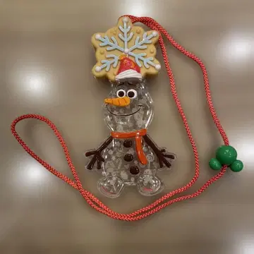 디즈니랜드 공식 굿즈 올라프 빛나는 목걸이