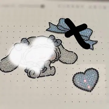 부채 데코 부품