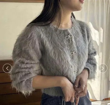 SNIDEL 비쥬 리본 가디건