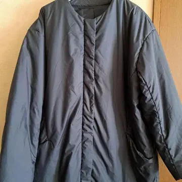 빅 사이즈 노카라 코트 사이드 포켓 포함 15호