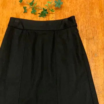 MARGARET HOWELL 울 스커트 블랙