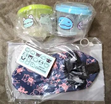 아란지아론조 쿠루쿠루 이레모노 트래블 슬리퍼 명함지갑 4종 세트