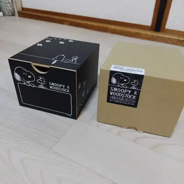 SNOOPY & WOODSTOCK 서랍 박스 블랙
