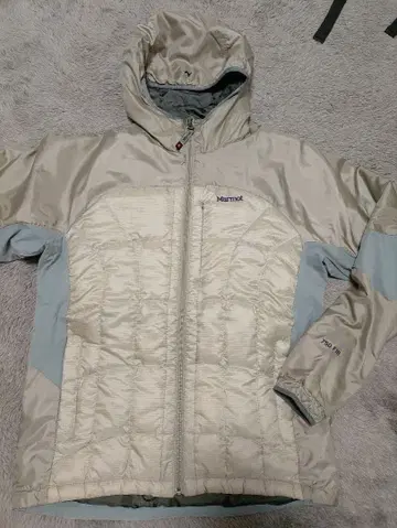 Marmot 후드 부착 다운 자켓 M 베이지