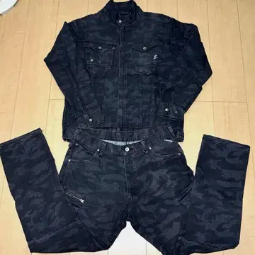 [ Z-DRAGON ] 스트레치 데님 상하의 세트