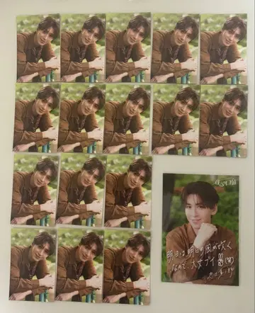 SHOW-WA 테라다 신지로 트레이딩 카드 브로마이드 세트