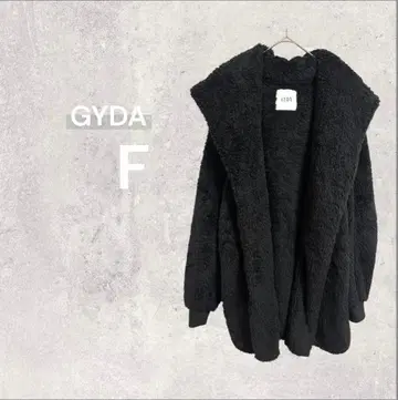 GYDA 제이다 보아 코트 아우터 롱 기장 복슬복슬 푹신 블랙