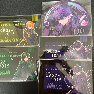 시쿠포니 도쿄 타워 콜라보 RED 스티커 코스터