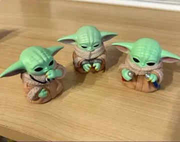 스타 워즈 만달로리안 그로구 소프트 비닐 퍼펫 마스코트 3체 1