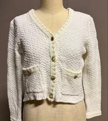 아나이 숏 기장 가디건 사이즈 38