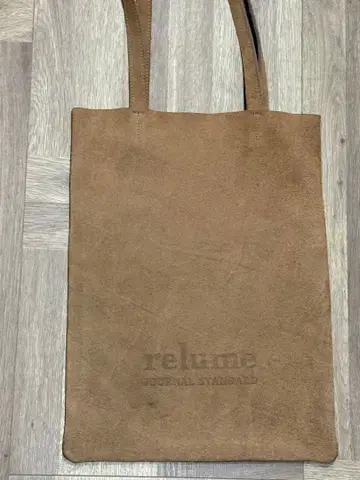 relume 스웨이드 토트백 브라운