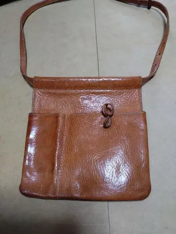 브라운 가죽 웨스트 파우치, 숄더백