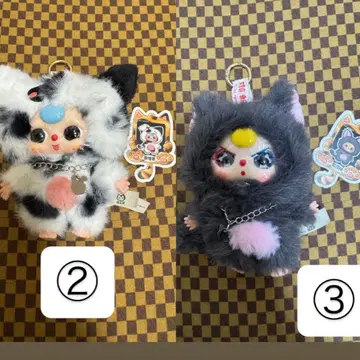 babythree 봉제 인형 베이비 쓰리 키링 강아지 고양이 시리즈