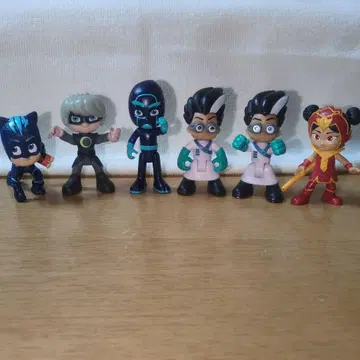 출동! 파자마 마스크 PJ 피규어 6체 세트