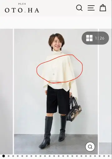 Plus otoha 플러스오토하 니트 하프 팬츠 세트