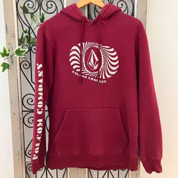 VOLCOM 풀오버 후드티 남성용 M~L 후드 색빠짐 있음