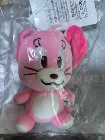 톰과 제리 컬러 마스코트 키체인 제리 핑크