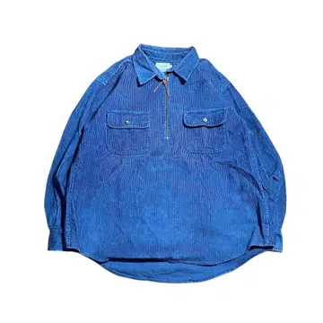 J.CREW 코듀로이 하프 지퍼 셔츠 00s