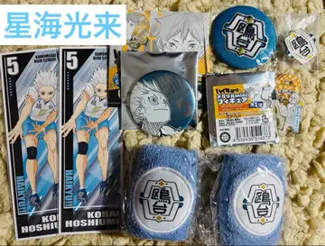 하이큐!! 호시우미 코라이 굿즈 세트 카모메다이 아크릴 스탠드 롱 스티커