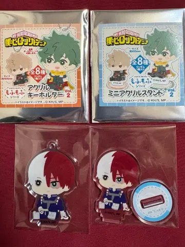 히로아카 모후모후 아크릴 스탠드 키링 토도로키 쇼토 세트