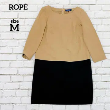 로페 바이컬러 절개 원피스 긴팔 ( M ) 출퇴근 고급 실루엣