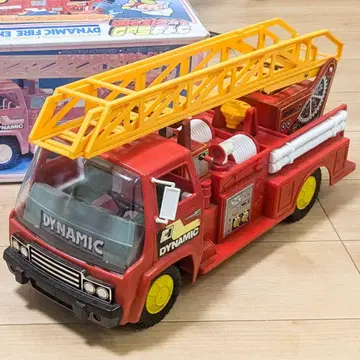 노무라토이 다이나믹 소방차 대형 프릭션 양철 쇼와 레트로