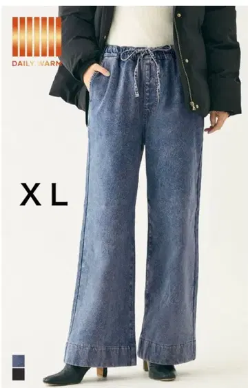 코카 데일리 웜 속기모 데님 이지 팬츠 XL 사이즈 블루 택 없음