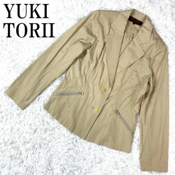 유키토리이 인터내셔널 테일러드 자켓 베이지 38 B7103