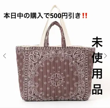 미사용품 IENA MALUS BANDANA QUILTING BIGBAG