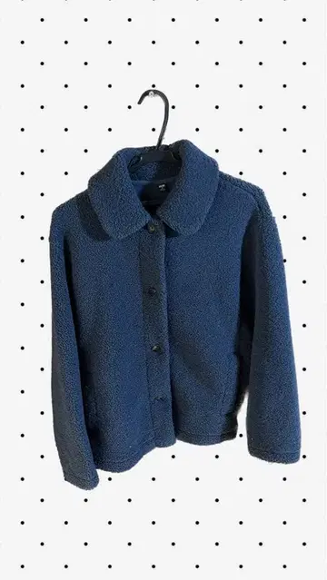 네이비 보아 자켓